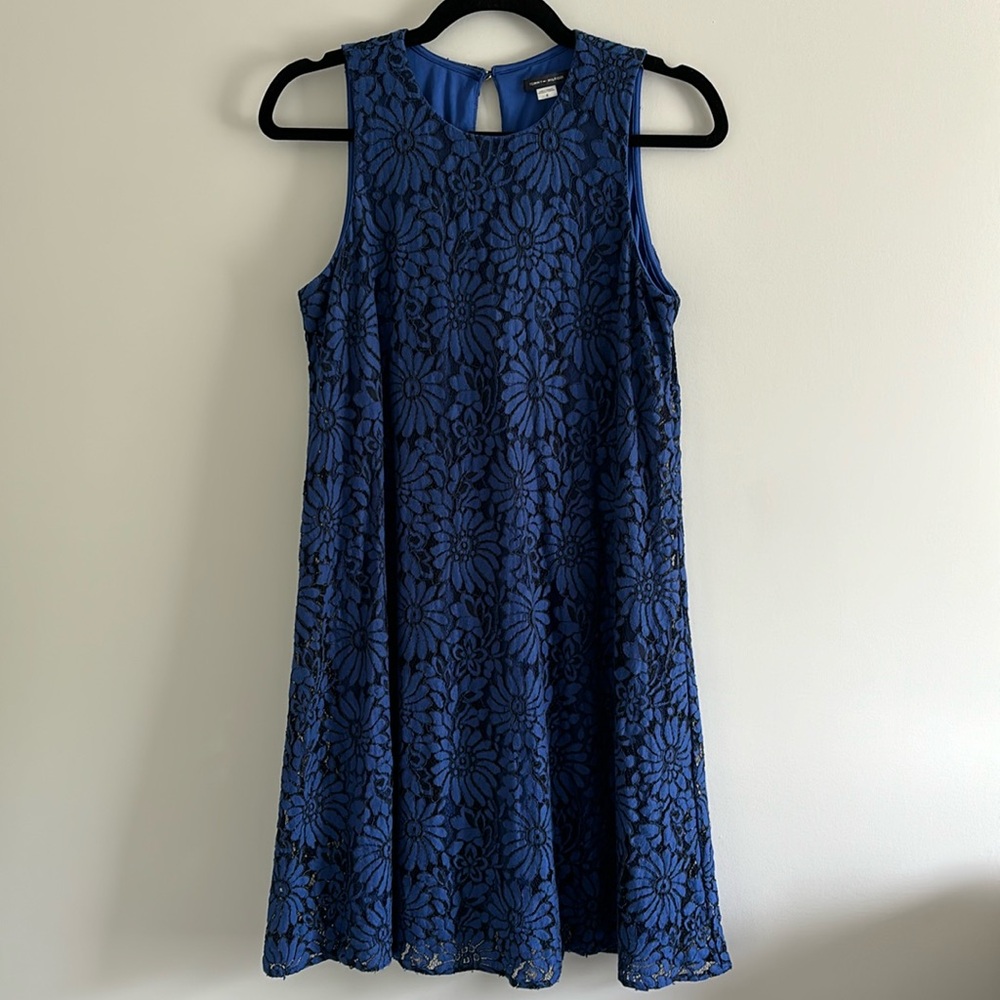 Tommy Hilfiger Royal Blue Lace Shift Dress